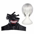 JP Anime Tokyo Ghoul Ken Kaneki Cosplay Costume Full Set Black Leather Fight Uniform Women Men Halloween Costume With Mask Wig