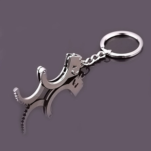 2018 hot sale 1pc New Arrival Gift Key Chains Keychain Keyfob Keyring Handcuffs Mini size