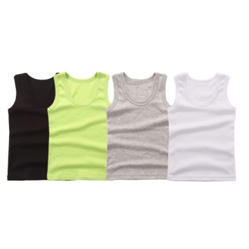 Children Kids Underwear Cotton Girls Boys Tanks Tops Baby Soft Vest Camisole Solid Undershirt Sleeveless Vest