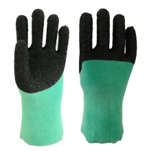 Light Green PVC Glove.Black Foam Finish