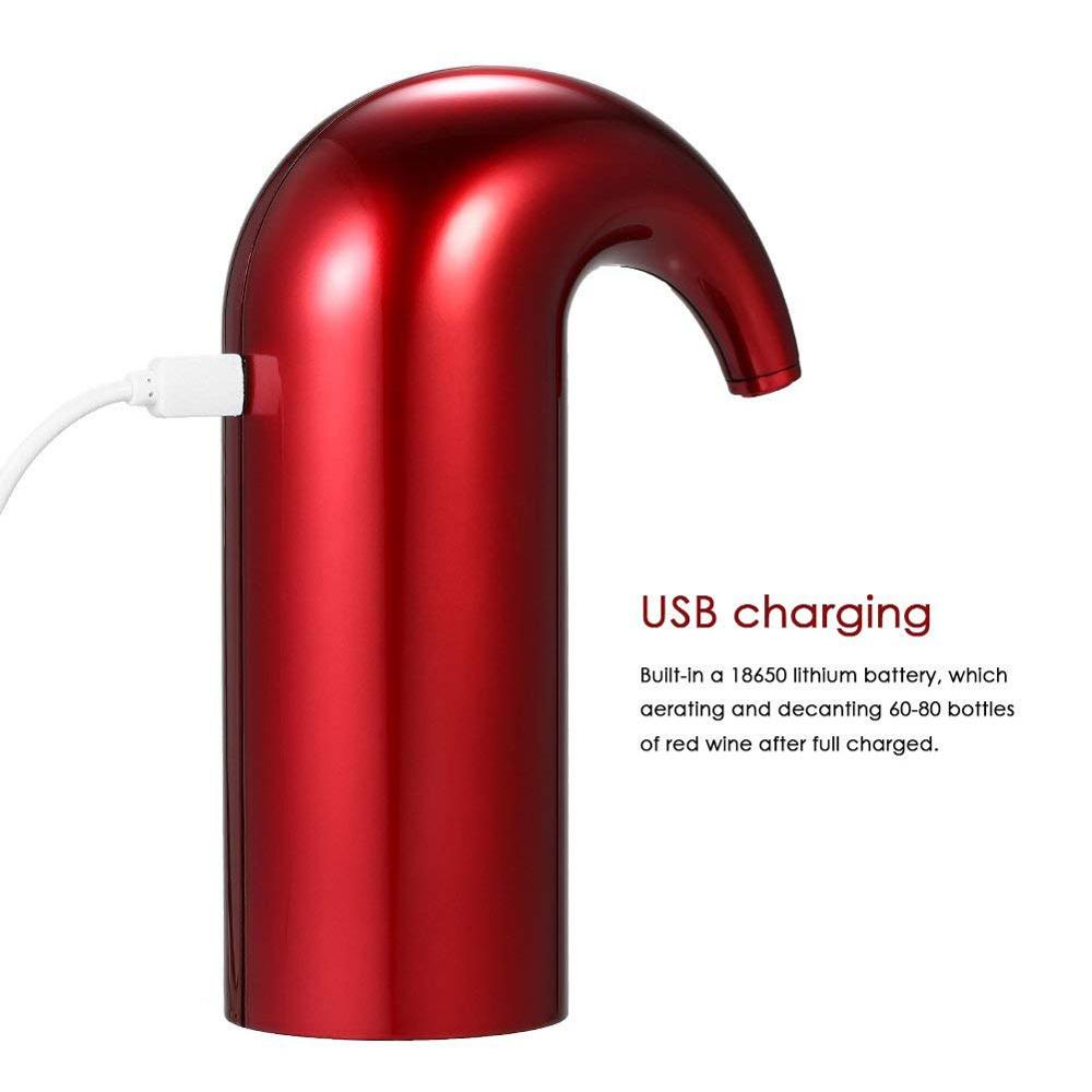 Portable Smart Electric Automatic Red Wine Pourer Aerator Decanter Dispenser Bar Wine Decanter Home Whiskey Cup 165X115X60mm