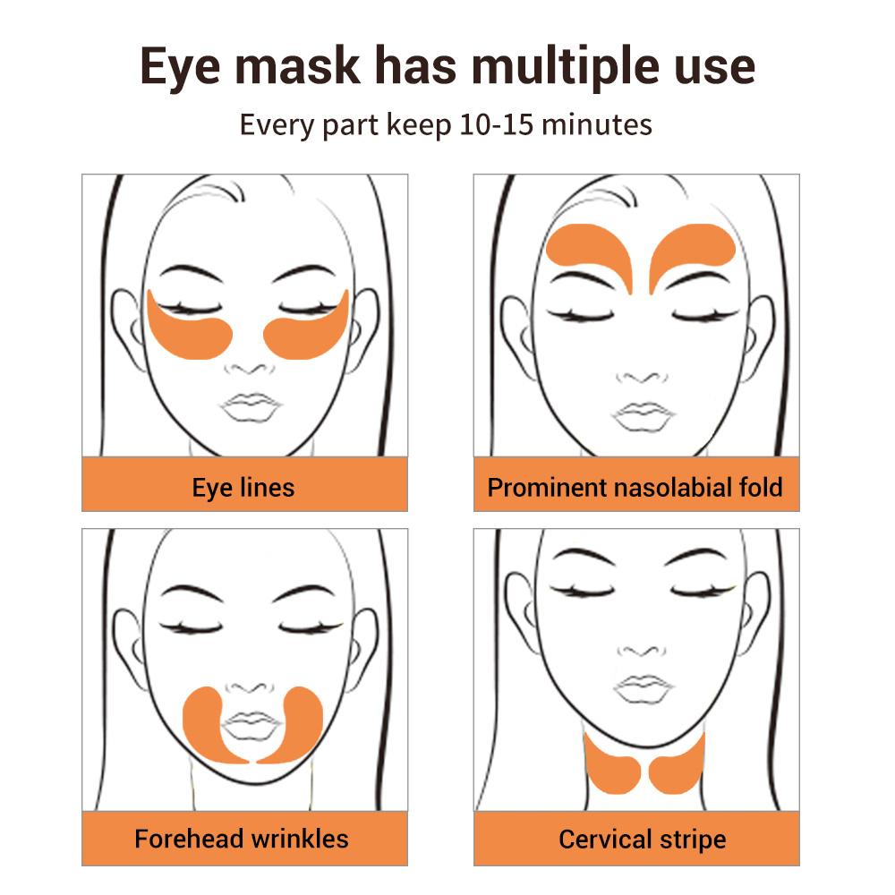 LANBENA Eye Mask Collagen VC Eye Patch Anti Aging Repaire Wrinkle Lighten Eye Skin Remover Dark Circle Fine Lines Eye Care 60PCS