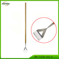 Stainless Steel Dutch Hoe with Wood Handle