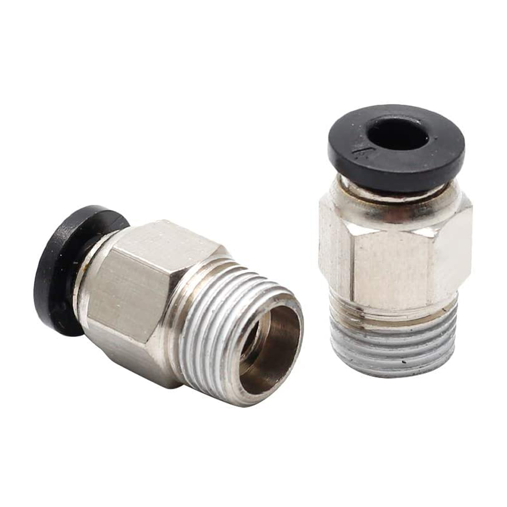 10Pcs PC4-M10 Straight Pneumatic PTFE Tube Push In Quick Fitting Connector for E3D-V6 Long-Distance Bowden Extruder 3D Printer