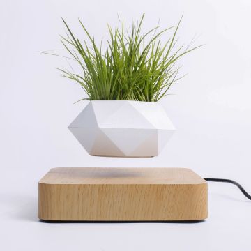 Levitating Air Bonsai Pot Rotation Flower Pot Planters Magnetic Suspension Floating Pot Potted Plant Home Desk Decor