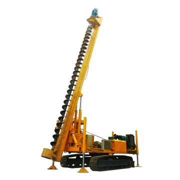 8 meters long spiral ground screw photovoltaic crawler pile driver