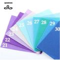 QUANFANG 40pcs/lot Felt Non Woven Fabric 1mm Thickness Polyester Home Decoration Pattern Bundle For Sewing Dolls Crafts 10x10 cm