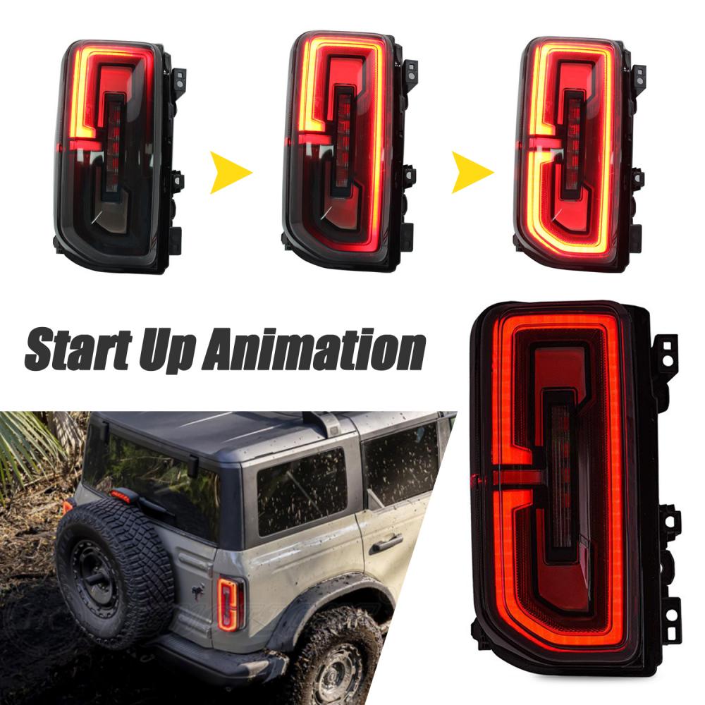 HCMOTIONZ LED Tail Lights For Ford Bronco 6th Gen 2021-2023