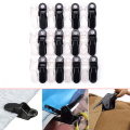 12Pcs Outdoor Awning Clamps Tarp Clips Tie Down Snap Hangers Reusable Tent Canvas Camping Spring Tighten Tent Accessories