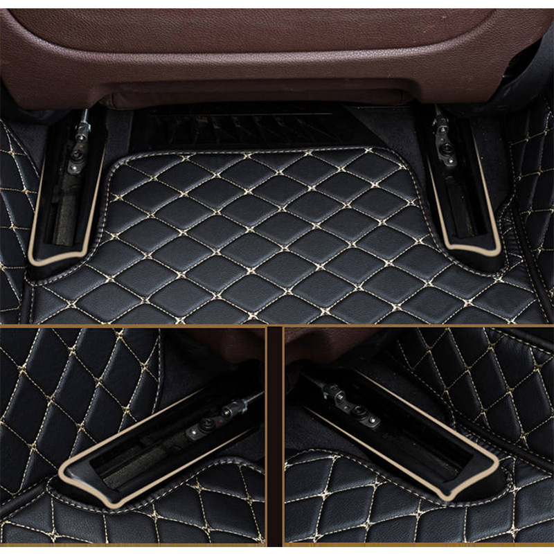 Leather car floor mats for Suzuki Grand Vitara 2007 2008-2016 2017 2018 Custom foot Pads automobile carpet car covers