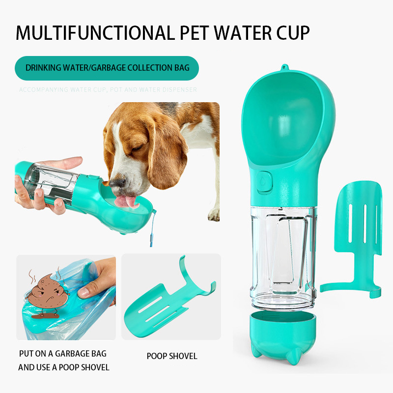 500ml Dog Water Bottle for Walking Travel Puppy Cat Drinking Bowl Outdoor Indoor Pet Water Dispenser Feeder Multifunctional