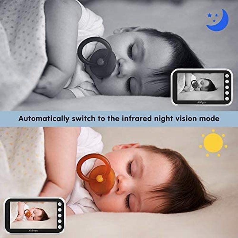 Wireless Video Color Baby Monitor with Camera Surveillance Indoor Wifi Nanny Security Electronic Babyphone Cry Babies Feeding