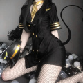 New Nightgown Female Stewardess Police Uniform Cosplay Sexy Airline Policewomen Erotic Costumes Game Play Babydoll Lingerie