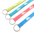 Promotional Logo Polyester Lanyards with Key Ring