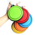 Portable Collapsible Pet Silicone Bowl Eco-friendly Durable Outdoor Travel Camping Silicone Pet Feeding Bowl Pet Products