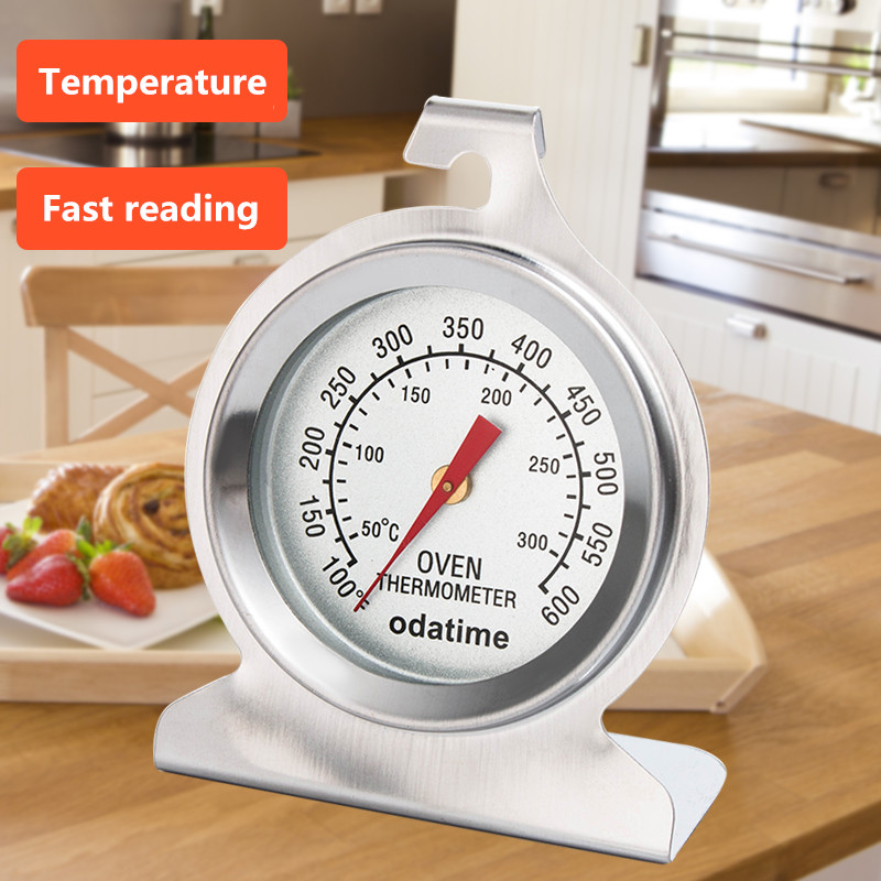 Odatime Food Meat Temperature Stand Hang Oven Thermometer Household Stainless Steel Thermometer Kitchen Cooker Baking Supplies