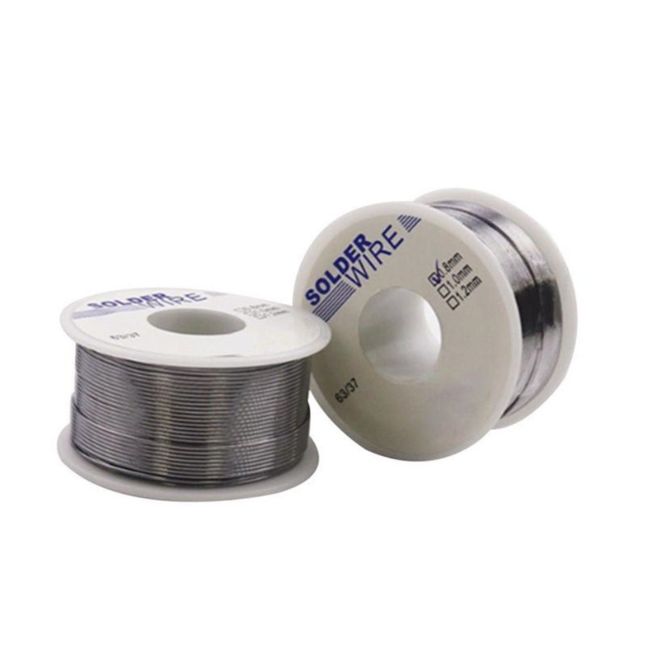 2020 HOT 50g 0.8/1.0MM 63/37 FLUX 2.0% 45FT Tin Lead Tin Wire Melt Rosin Core Solder Soldering Wire Roll No-clean