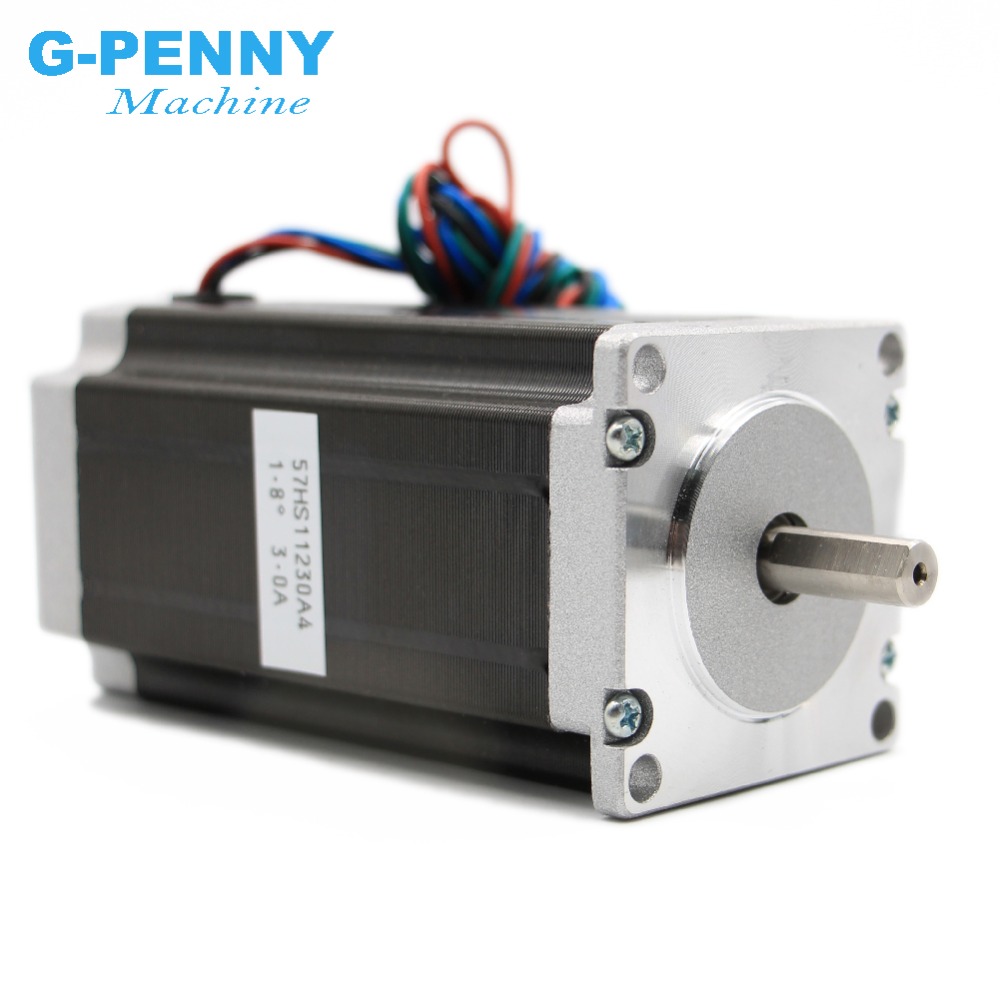 NEMA23 stepper motor 57x112mm 4-lead 3A 3N.m / Nema 23 motor 112mm 428Oz-in for 3D printer for CNC engraving milling machine