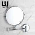 gold bath mirror zoom makeup mirror bathroom accessories wall Magnifying Dual Arm Extend 8 inch