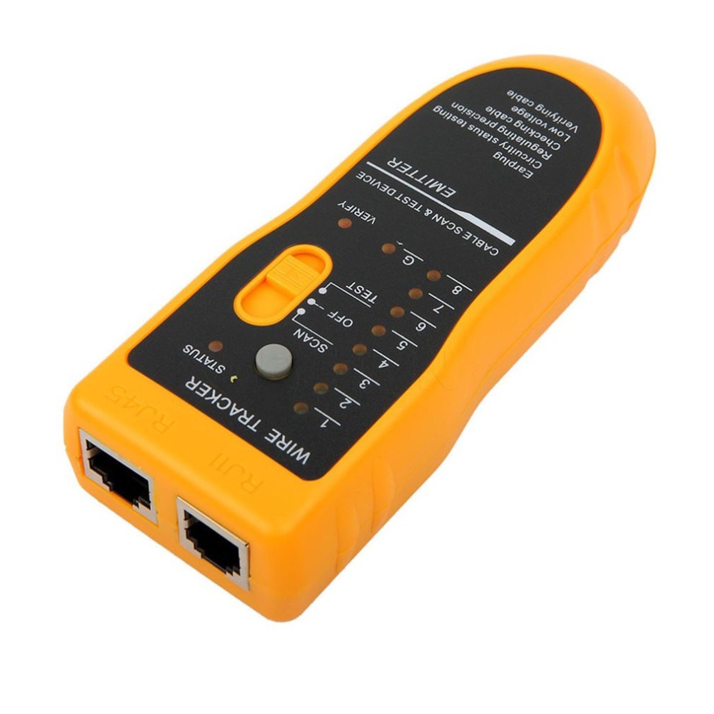 JW-360 LAN Network Cable Tester Telephone Wire Tracker Diagnose Tone Tool Kit RJ45 RJ11 Line Finding Sequence Testing