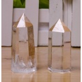 Natural Crystal White Crystal Point Hexagonal Pillar Mineral Jewelry For Magic Healing Fenshui Repair Home Decoration Gift