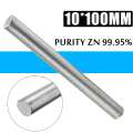 0.4"x 4" Purity Zn 99.95% Zinc Rods Anode Electroplating Solid Round Bar Durable Universal for Anode Electroplating Zinc Plating