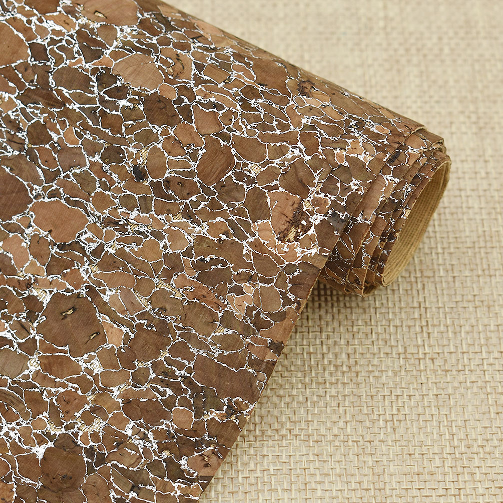 135 *21cm Solid Color Natural Stone Texture Cork Faux Leather Fabric For DIY Craft Bag Shoes Garment Sewing Decor Patchwork
