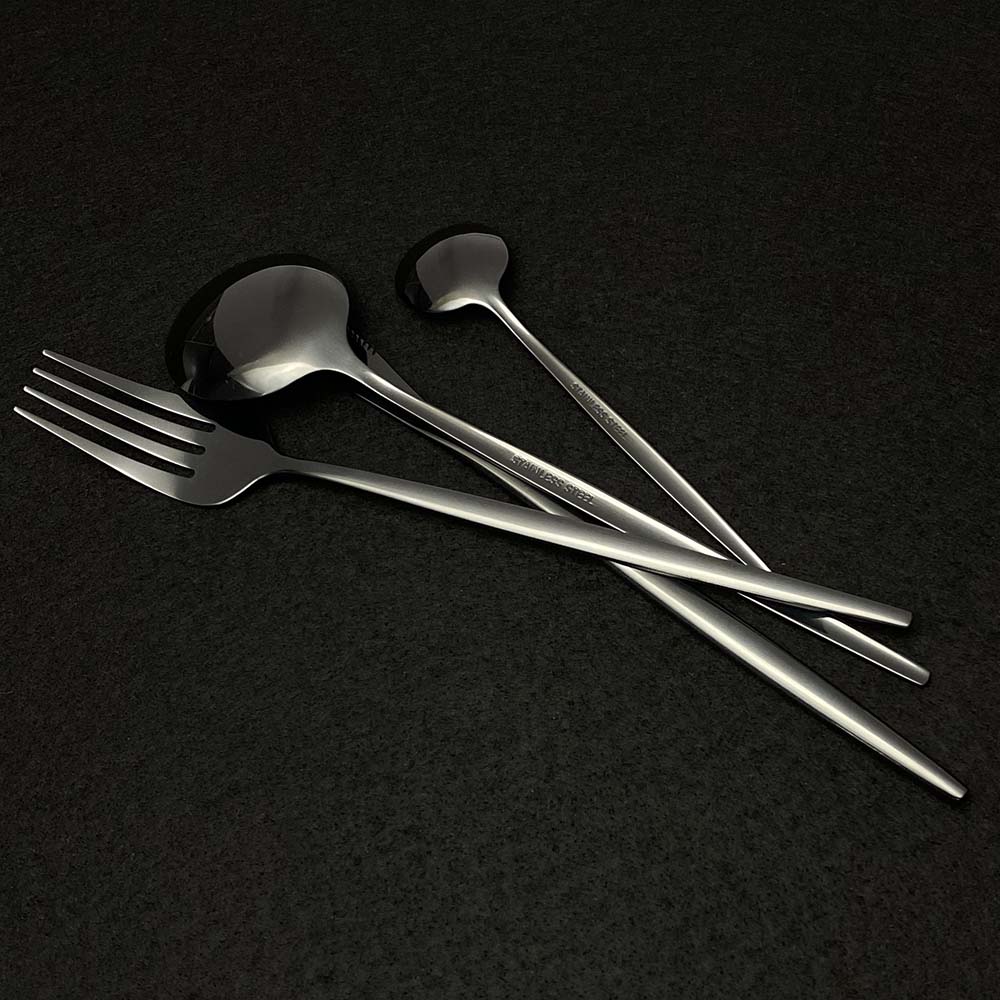 Dinnerware 16Pcs Mirror White Gold Cutlery Set 18/10 Stainless Steel Dinner Knife Fork Coffee Spoon Silverware Kitchen Set