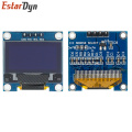 10pcs 0.96" SPI/IIC I2C Communicate White/Blue/Yellow blue 0.96 Inch OLED Module 128X64 OLED LCD Display Module For ARDUINO