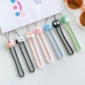 Funny Cute Cloud Hand Strap For Mobile Phone Case For Airpods Case Cartoon Dirty Silicone Short Rope Multifunction Charm Lanyard