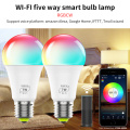 LED WIFI Smart Bulb Supports Alexa Google Home IFTTT Smart Voice Control Bulb Lamp B22 E26 E27 Screw Smart Lamp Home Outdoor