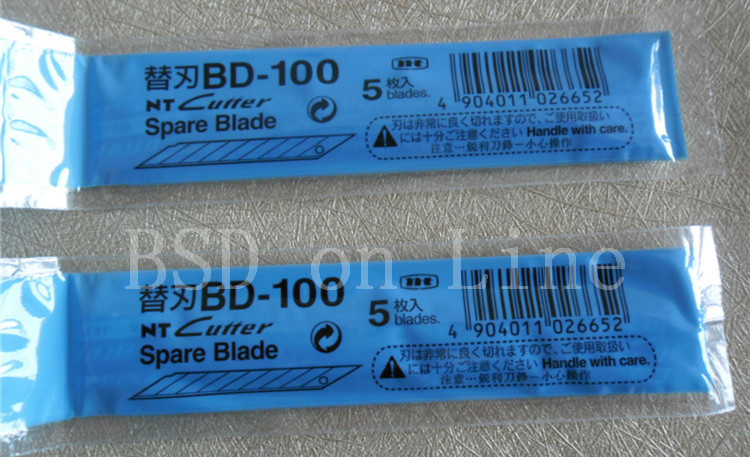 Airlfa Free shipping! 50PCS/Lot NT BD-100 Cutter BD-type Spare Blade