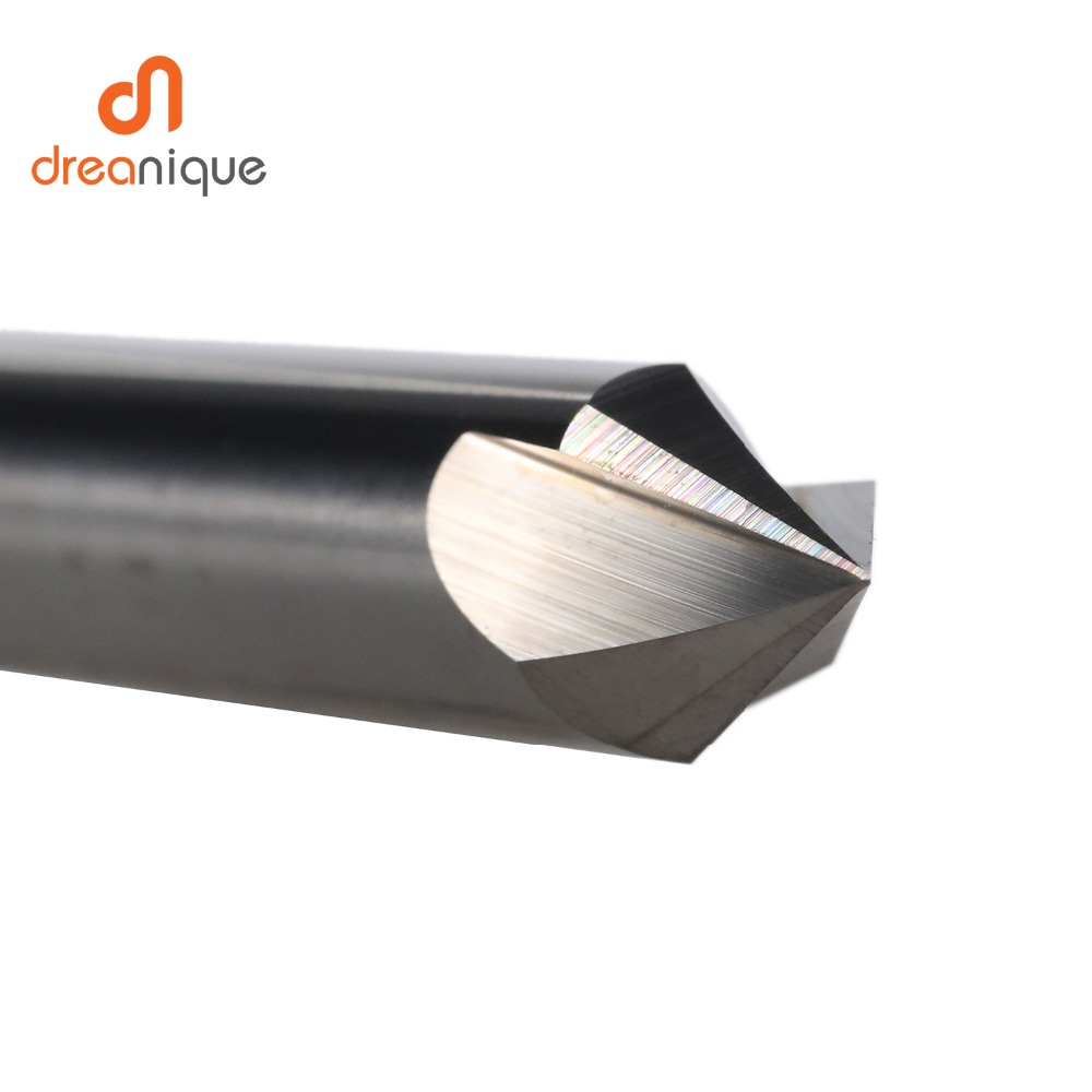 CNC tungsten carbide Chamfer milling cutter aluminium Copper,60 90 120 DEG deburring end mill 90 degree V groove router bit