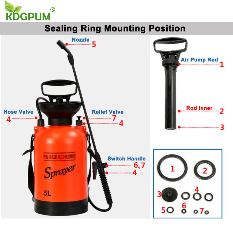 3/5/8L Garden Sprayer Accessories Seal Ring Rubber Ring