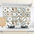 60*90cm Kitchen Sticker Oilproof Waterproof Stickers Kitchen Stove Cabinet Self Adhesive Wall Sticker DIY Wallpaper Europe Mural