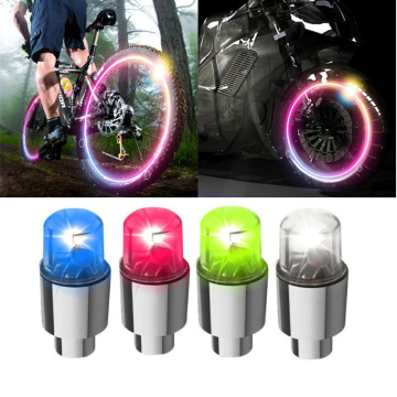 2Pcs LED Car Motorcycle Bike Wheel Tire Tyre Dust Spoke Flash Lights Valve Stems & Caps Accessories C45