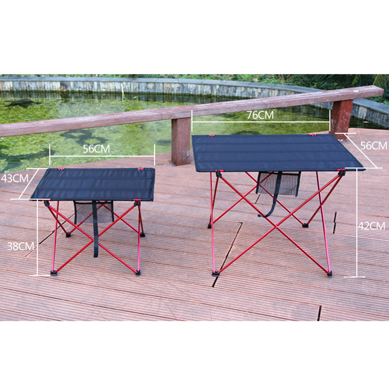 Portable Outdoor Folding Table Foldable Camping Furniture Computer Table 6061 Aluminium Alloy Ultralight Collapsible Picnic Desk