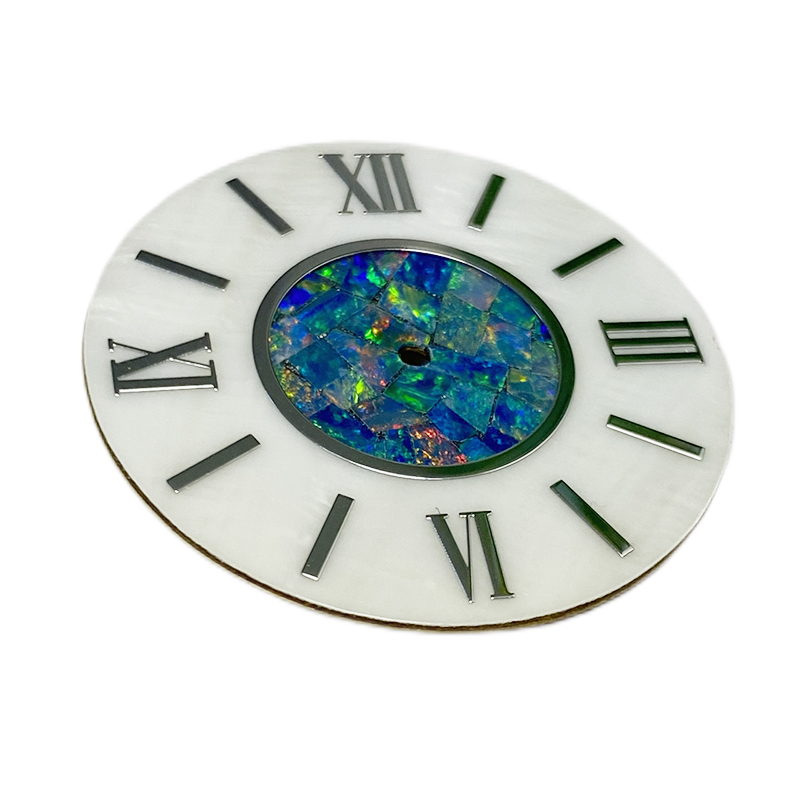 Custom watch dial with MOP