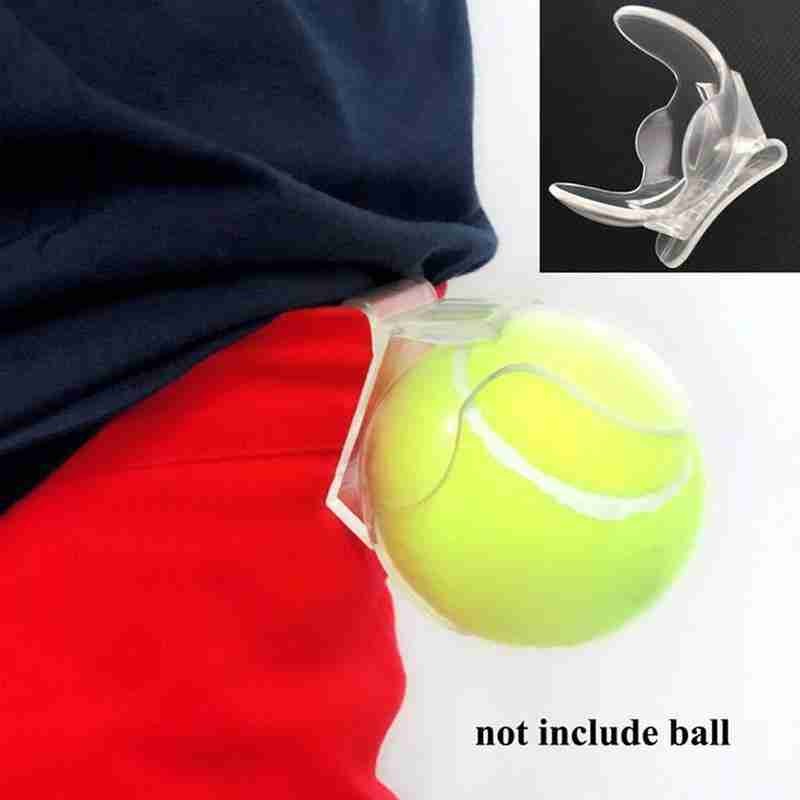 1pc Tennis Clip Transparent Professional Tennis Deck Tennis Equipment Training Game Tennis Stand Tennisbal Holder Taille