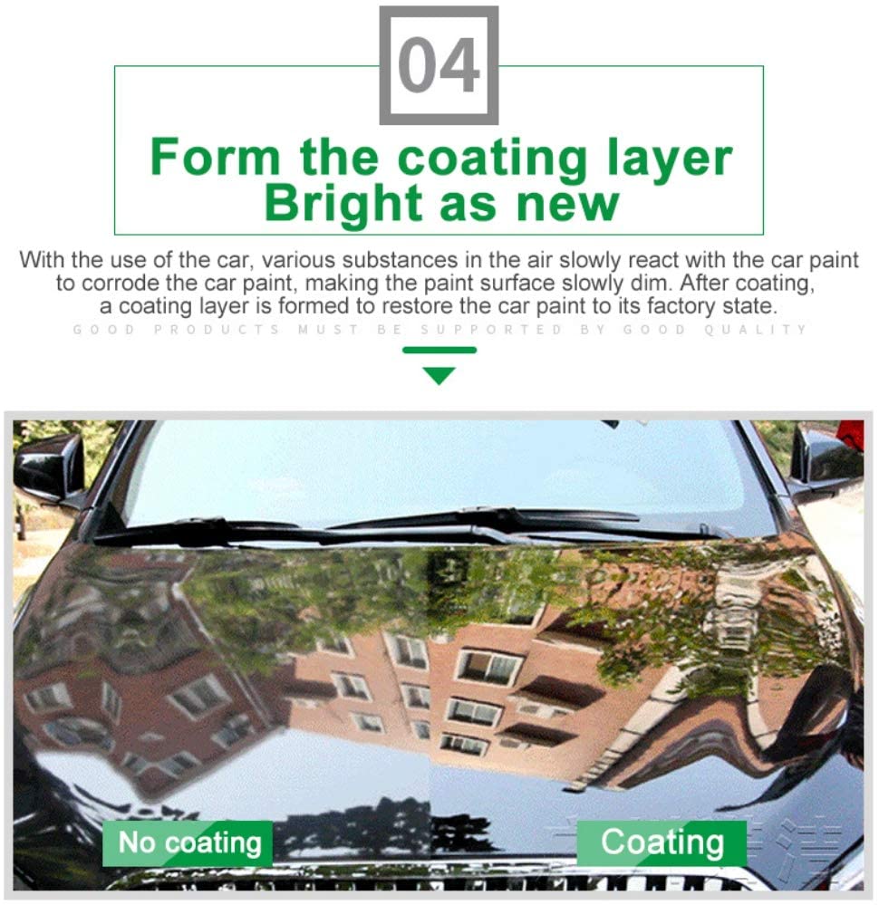 120ml Quick Ceramic Spray Coating for Car Polish Wax. Waterless Car Wash Polish Mirror Shine Hydrophobic Polymer Paint Sealant