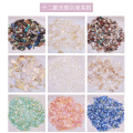 12 Colors/Box Shell Crushed Stones Gravel Flakes Natural Broken 3D Sparkle Paillettes Design 4Style Nail Stone Strass Decoration