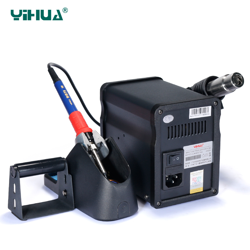 YIHUA 995D+SMD Soldering Station With Pluggable Hot Air Gun Soldering iron BGA Rework Station Phone Repair Welding Station