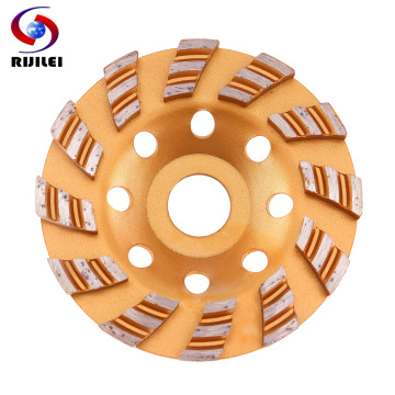 RIJILEI 100mm Thickened Diamond Disc Metal Morble Polishing Pad Granite Grinding Wheel Concrete Floor Grinding Bowl MX33