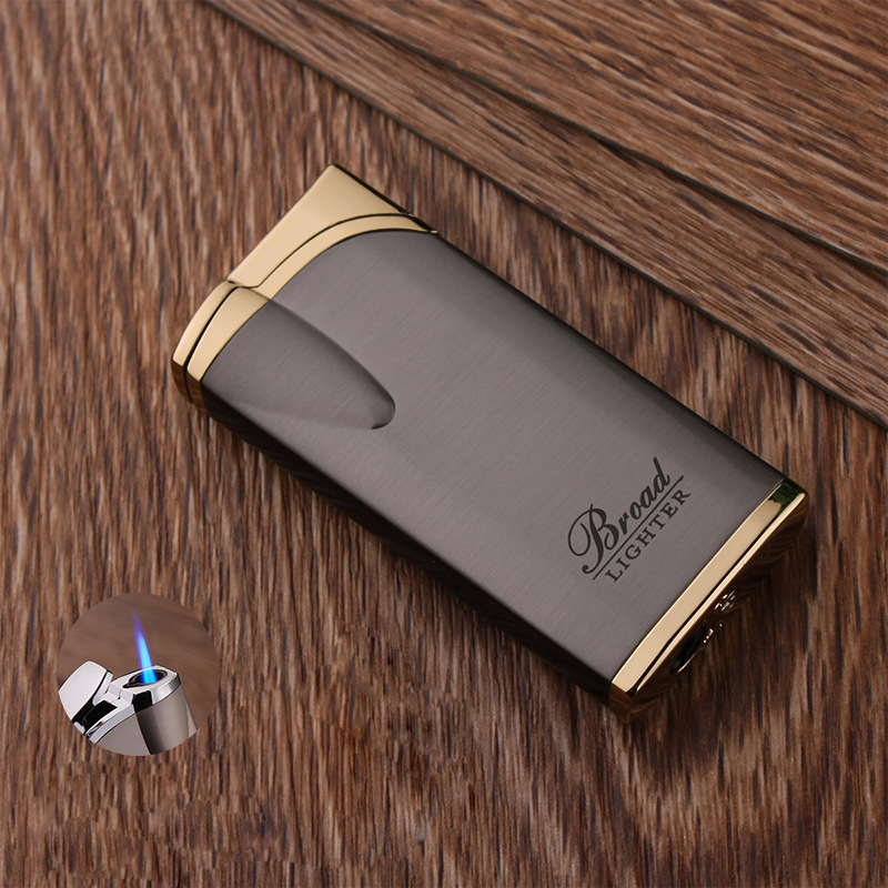 Small Metal Gas Lighter Electronic Lighter Colorful Turbo Lighter Butane Cigar Cigarette Lighters Gadgets For men Gift