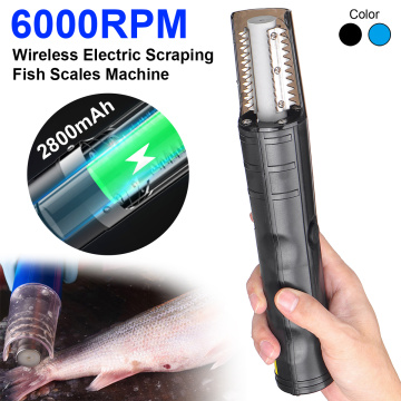 100V-240V Portable Cordless Electric Fish Scaler Fish Scale Scraper Easy Fish Stripper Scale Remover Cleaning Tool Waterproof