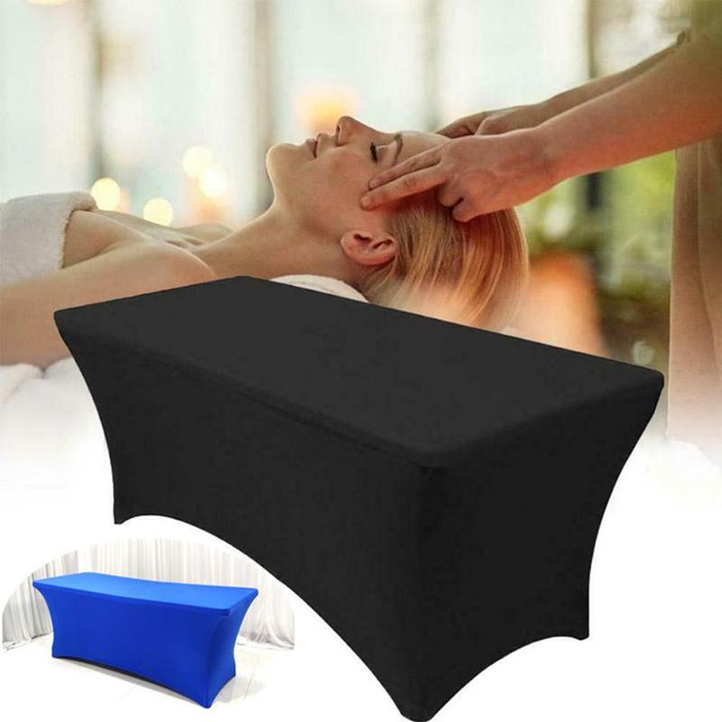 Beauty Salon Massage Elastic Bed Cover High Stretch Wedding Hotel Birthday Table Cover Buffet Cloth Table Set Tablecloth Deco