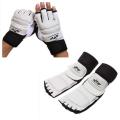 Full Set Of Kung Fu Sport Taekwondo Gloves Foot Ankle Protector Support Wushu Guard Martial Arts Fighting Boxing Hand Protector