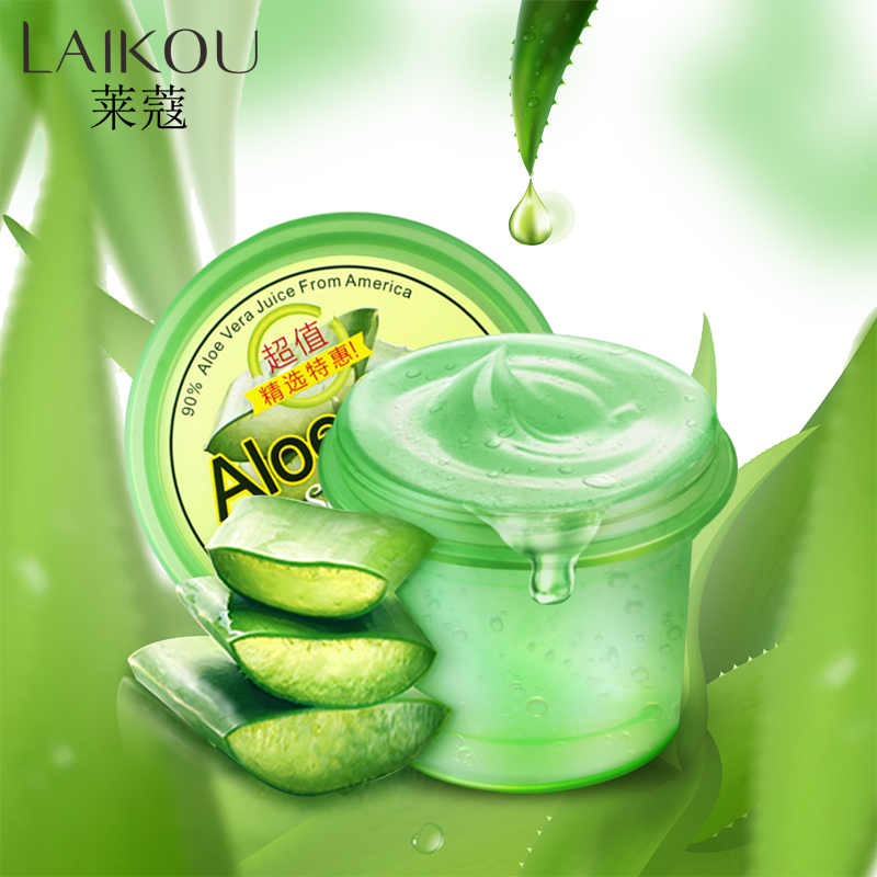 LAIKOU Natural Aloe Vera Gel Wrinkle Removal Moisturizing Acne Treatment Scar Removal After Sun Lotions Day Cream Skin Care 120g