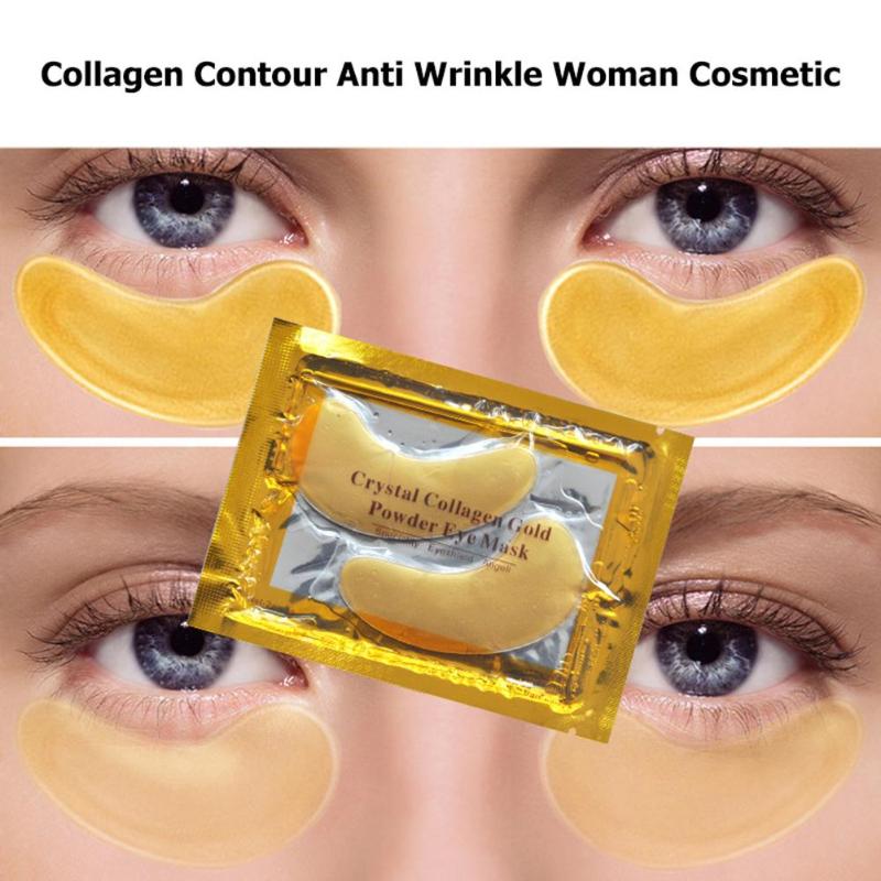 Crystal Collagen Gold Powder Eye Mask Anti-Aging Dark Circles Acne Beauty Patches For Eye Skin Care Korean Cosmetics 40Pcs