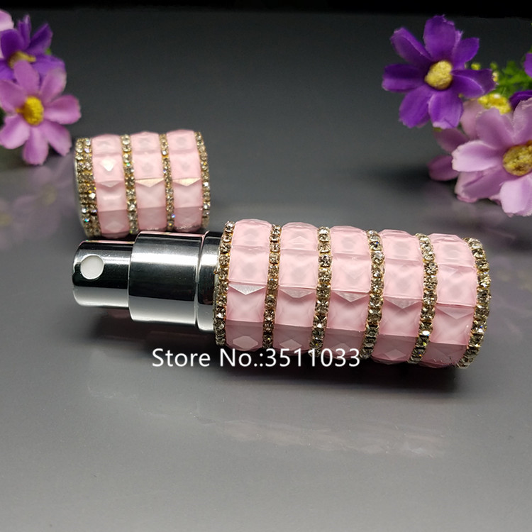 10ml Refillable Diamond Perfume Scent Aftershave Atomizer Empty Spray Bottle for Travel Gift Woman Cylinder Perfume Bottle 1PC